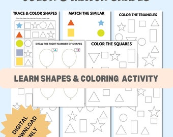 Toddler Busy Binder Worksheets Preschool Curriculum for 2-5 years, Toddler Homeschooling workbook Printable Pdf