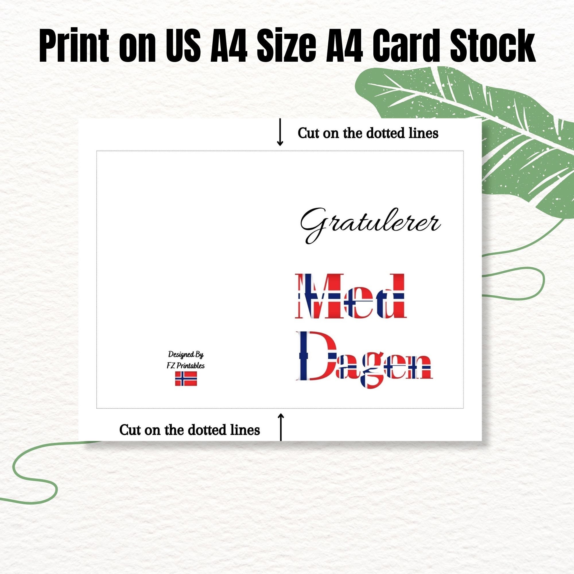 Norwegian Flag Birthday Card, Birthday Card for Norwegian Friend