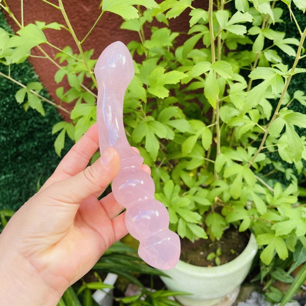 18cm Large Long Wand Massage Dildo, Power Crystal Wand Hand Made Quartz Crystal Wand Gemstone for Smooth Polished, Crystal Gift for Family