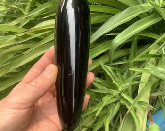 Natural Obsidian Crystal Massage Stick, Quartz Crystal Stick, Home Decoration, Crystal Sculpture, Energy Crystal, Crystal Heal, Crystal Gift