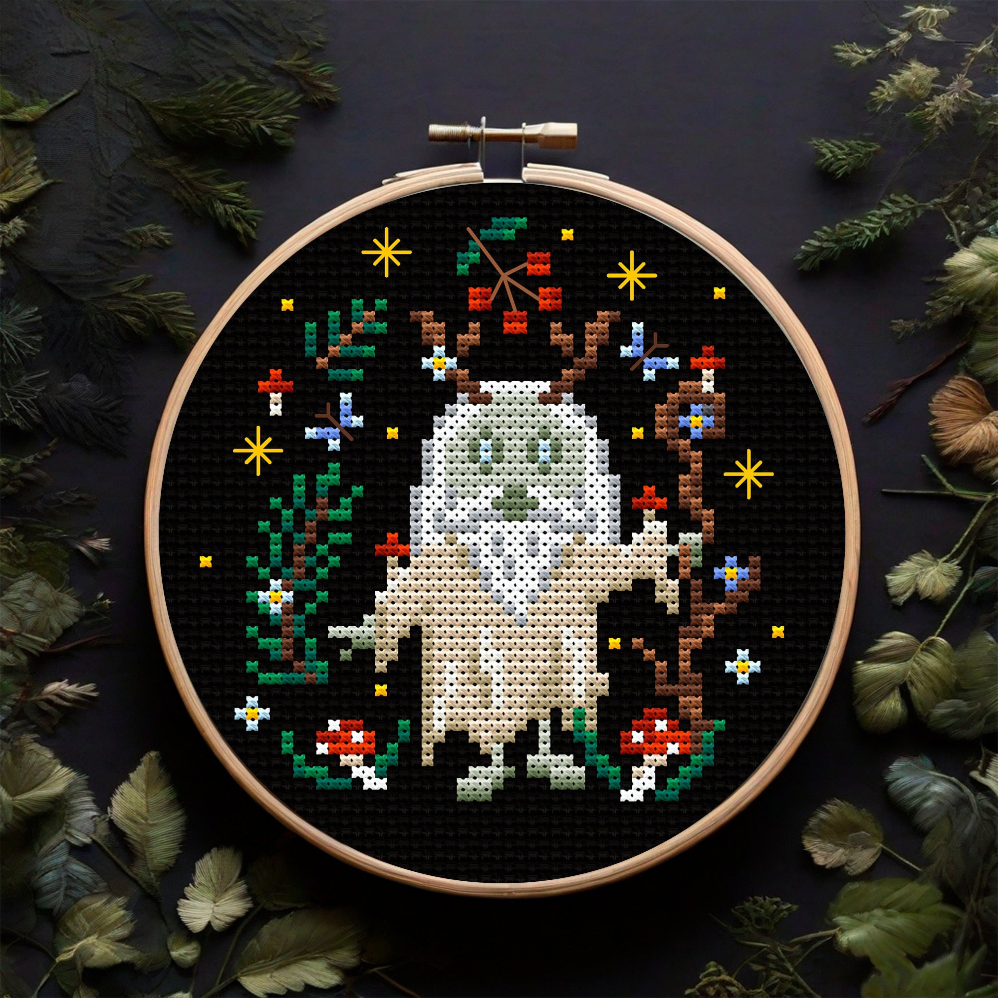 Chugaister Cross Stitch Pattern PDF, Slavic Folklore Spirit, Creepy ...