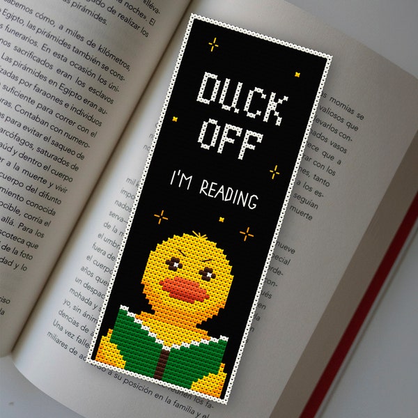 Snarky cross stitch bookmark pattern Duck embroidery design Bird cross stitch and embroidery design  Sarcastic and rude PDF patterns