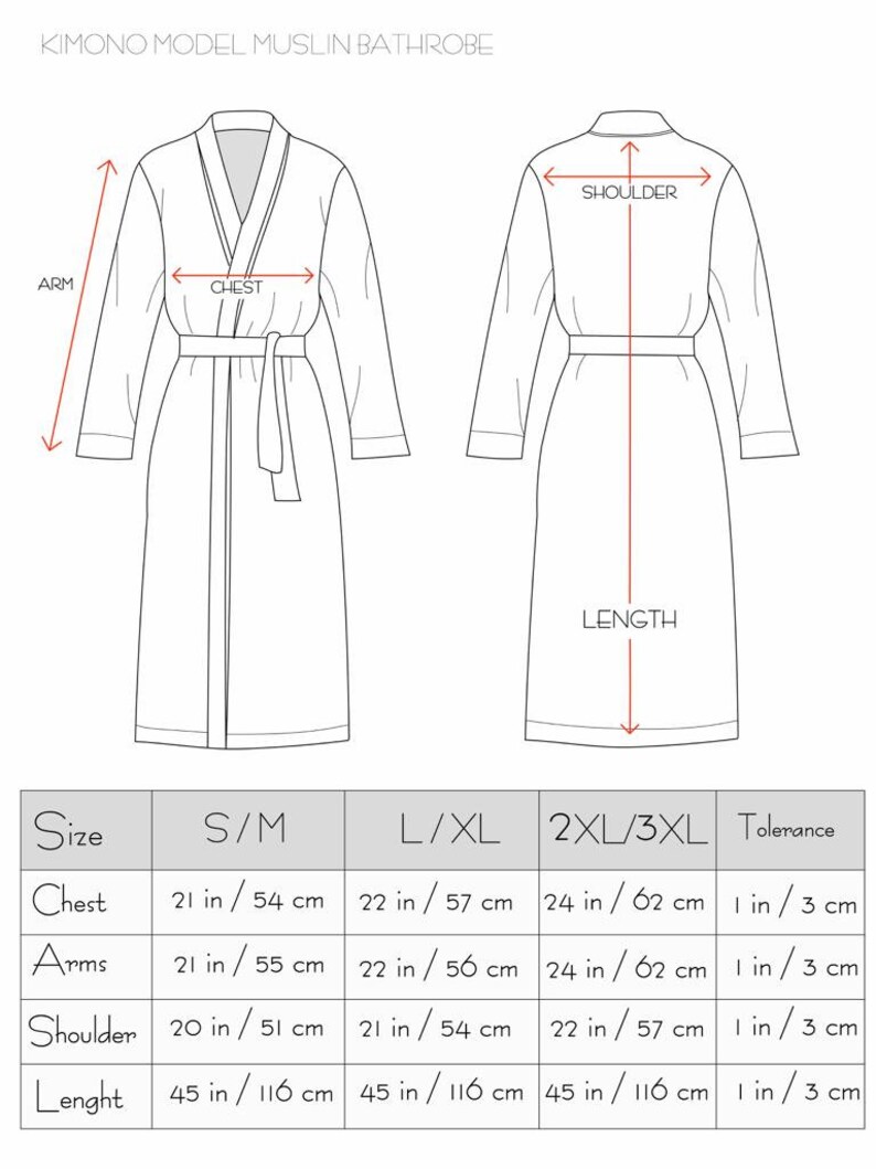 Muslin Kimono Robe, Robes for Women,Pure Cotton Bathrobe, Lightweight Dressing Gown,Soft Bathrobe, Turkish Luxury Bathrobe Pocket image 10