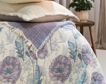 King Cotton Quilt, Extra Soft Muslin Comforter