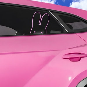TBHK Anime Hanako Mokke Vinyl Decal | Anime Car Window Adhesive Vinyl Sticker | Peeking Mokke Toilet Bound Hanako Kun  |