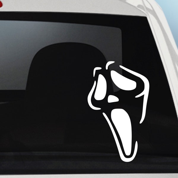 Ghostface Car Decal Sticker Etsy