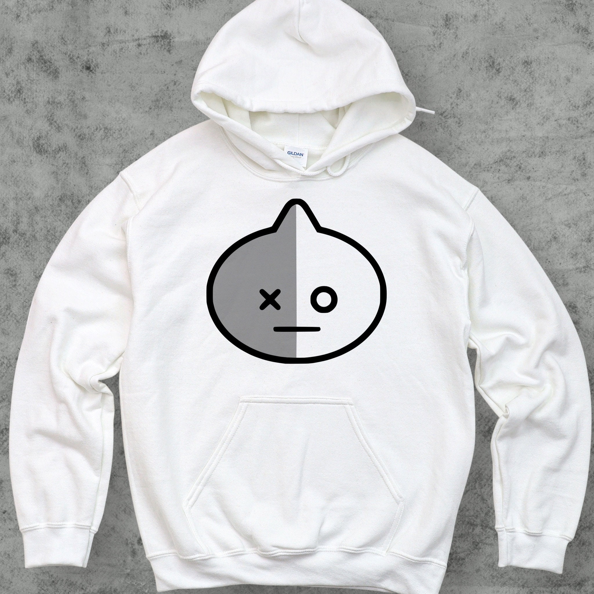 BT21 Van Hoodie Unisex BTS Army Character Sweatshirt Kpop Pullover Hoodie