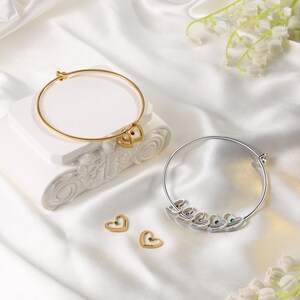 Pulsera de madre: joyería de piedra de nacimiento personalizada, joyería de mamá, joyería de madre, pulsera de encanto de piedra de nacimiento, joyería de piedra de nacimiento personalizada