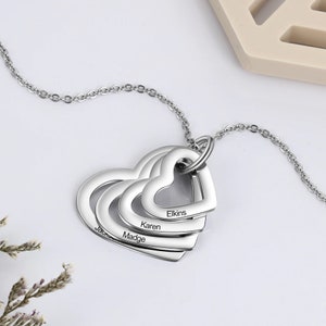 Collar de mamá, Joyería familiar, Joyería personalizada, Regalo personalizado de mamá, Collar del Día de las Madres, Collar familiar personalizado, Regalo sentimental para esposa