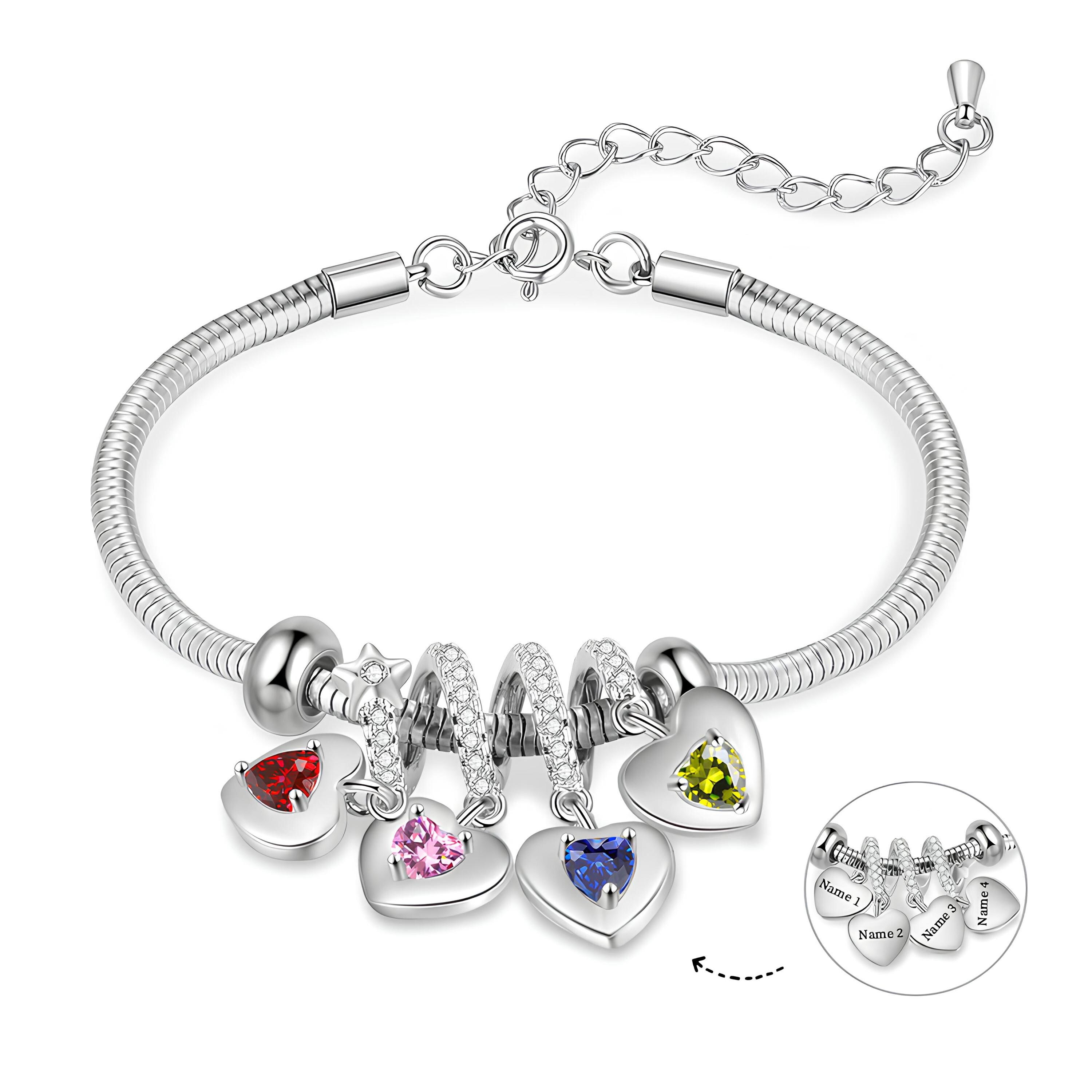 INBLUE Personalizzato 2 Pezzi Braccialetti Magnetici Coppia Incisione Nome per Donna Uomo Fidanzato Fidanzata Corda Regolabile Attrazione Reciproca Abbinamento Gioielli Set Amore Relazione Regalo