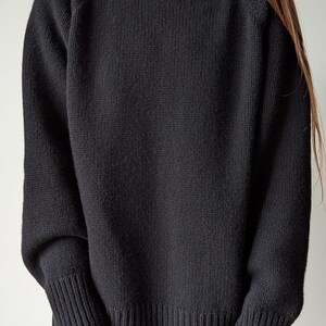 Merino & Kaschmir Rollkragenpullover | Klassischer Herbst Winter Strickpullover aus Wolle Schlichter weicher warmer Rollkragen | Minimalistische Basic Loose Fit Bild 7