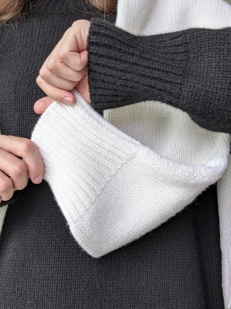 Merino & Kaschmir Rollkragenpullover | Klassischer Herbst Winter Strickpullover aus Wolle Schlichter weicher warmer Rollkragen | Minimalistische Basic Loose Fit Bild 14