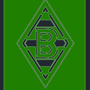 Borussia Mönchengladbach logo, drawing, laser, readytocut, dwg, dxf