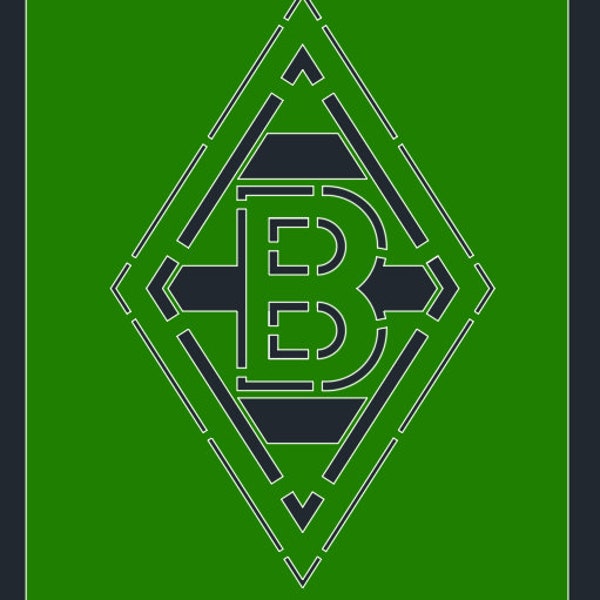 Borussia Mönchengladbach Logo, Zeichnung, Lasern, readytocut, dwg, dxf