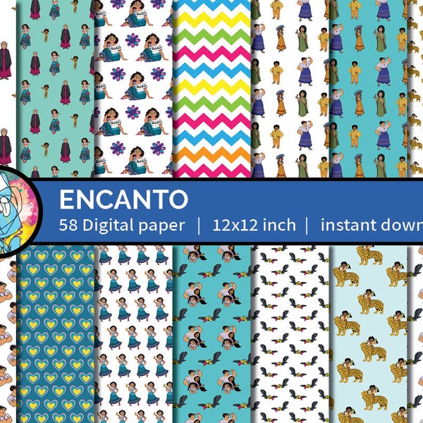 Encanto Pattern Background Etsy