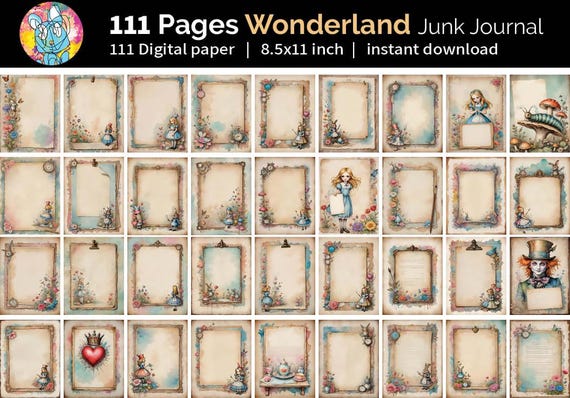 ヴィンテージ 不思議の国のアリス ジャンクジャーナル | スクラップ