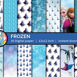 Disney Frozen Digital Paper Scrapbooking