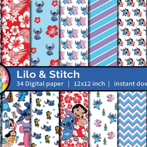 Lilo and Stitch Party Supplies/lilo and Stitch Party Bags/lilo and  Stitch/lilo and Stitch Party/stitch Party/stitch Favor Bags 