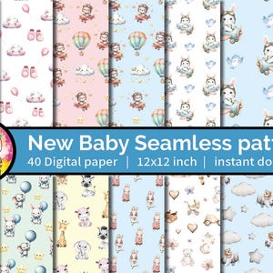 Baby digital paper Memory Book | Baby Journal Printable | New Mom | Baby Shower Baby Books, Pregnancy Gift, Baby Girl Boy | Digital Download