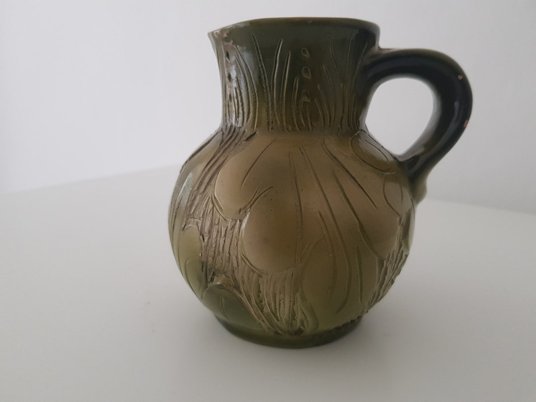 Handmade Greek Flower Vase Jug Etsy