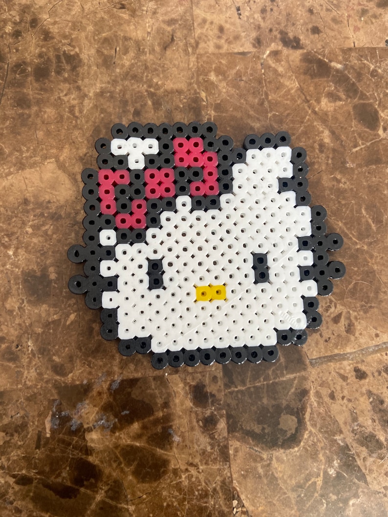 Hello Kitty Perler Bead Pattern Etsy Hello Kitty Perler Bead Pattern Etsy