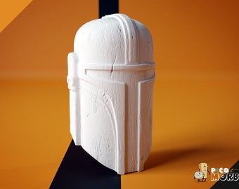 Mandalorian Style TIKI. Wall hanger. Various colors. 3D printed.