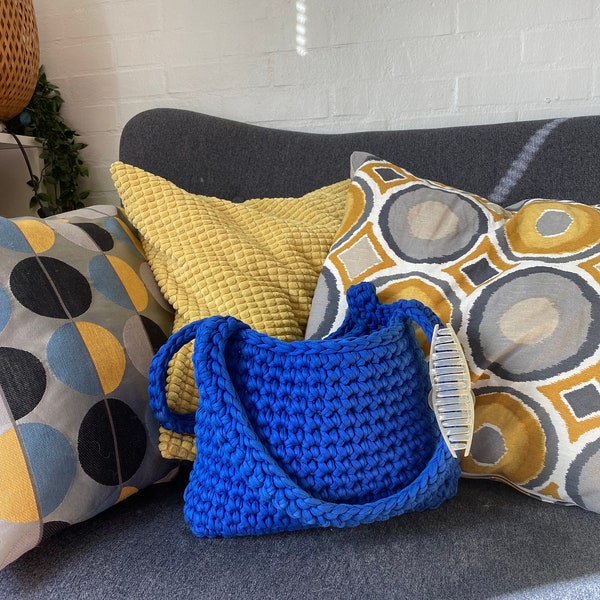 Chunky Crochet Bag Pattern (Danish) Beginner-friendly, Digital pattern + Instant download