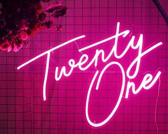 Neon 21st Birthday Party - Etsy