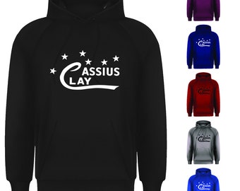 New Adults Mens Muhammad ali Cassius Clay Retro Pullover Hoodie S-XXL