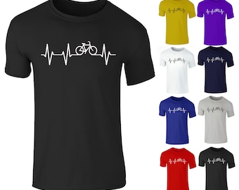 New Adults Unisex Cycling Bike Pulse T-Shirt Top S-XXL