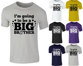 New Kids Boys "I'm Going To Be A Big Brother" Sibling Reveal T-Shirt Top 3-15 Yrs