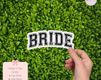 Braut Hochzeit wasserdicht Vinyl Aufkleber Kühlschrank Magnet Lesezeichen Geschenk
