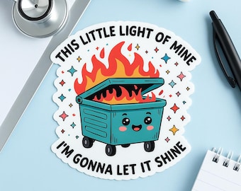 This Little Light Of Mine Sticker - Funny Laptop, Phone, Water Bottle Decal