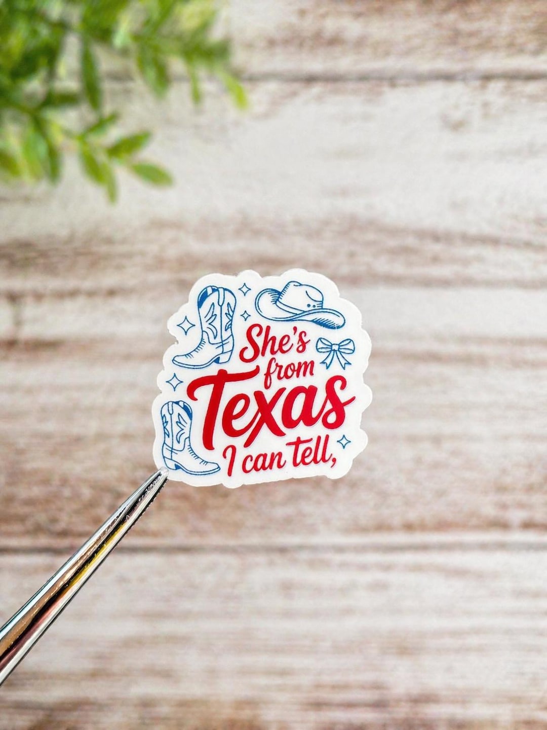 She’s From Texas I Can Tell Vinyl Sticker, Fridge Magnet, Magnetic ...