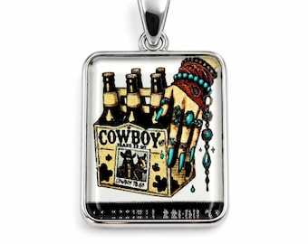 Fun Picture Doublets Pendant Sterling Silver Pendant For Jewelry