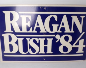 Reagan Bush Yard Sign - Etsy