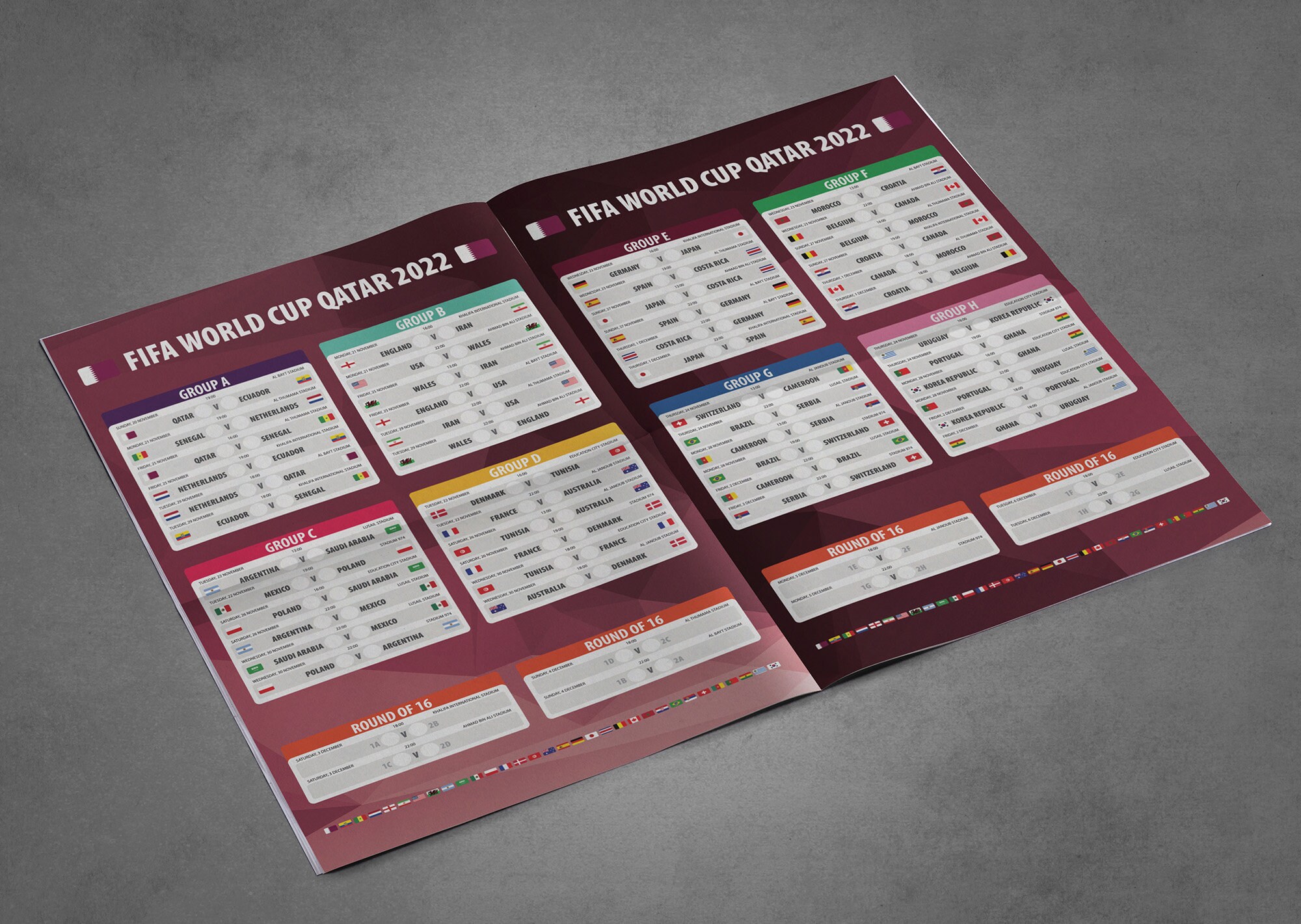Downloadable World Cup Schedule 2022, Printable World Cup 2022 Schedule,  Digital World Cup PDF File, Fifa World Cup 2022 - Etsy
