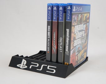 Spielehalter für Playstation 5 3D Druck/Platz für 10 PS5 Spiele/ Farbvariation möglich!