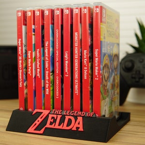 The Legend of Zelda game holder for Nintendo Switch 3D printing/space for 10 Nintendo Switch games/color variation possible!