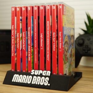 Super Mario Bros Spielehalter für Nintendo Switch 3D Druck/Platz für 10 Nintendo Switch Spiele/ Farbvariation möglich!