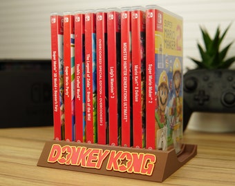 Donkey Kong Spielehalter für Nintendo Switch 3D Druck/Platz für 10 Nintendo Switch Spiele/ Farbvariation möglich!