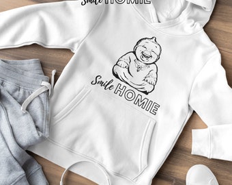 【GRAVER】24FW★ Small Line Bear Smile Hoodie UNISEX]Small Line Bear Smile Hoodie - GRAVER | 60% - Asian