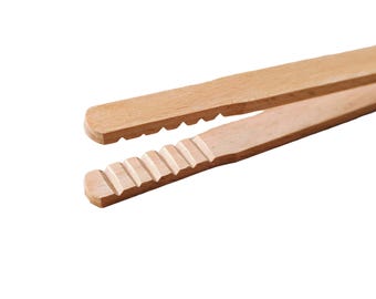 Eco-Friendly Precision: 8" Bamboo Tweezers for Delicate Jewelry Crafting