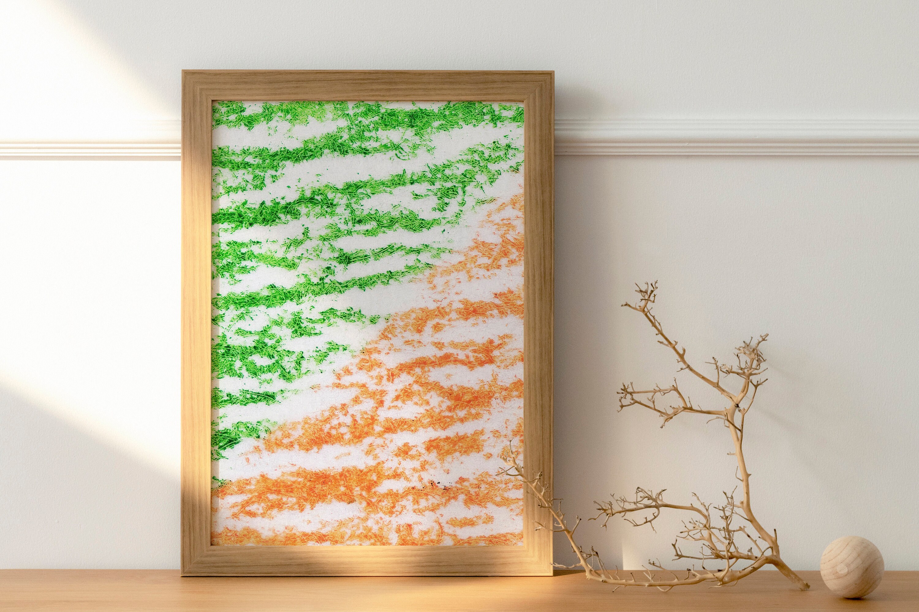 Abstract Dual Color Print Printable Wall Art Modern Digital - Etsy