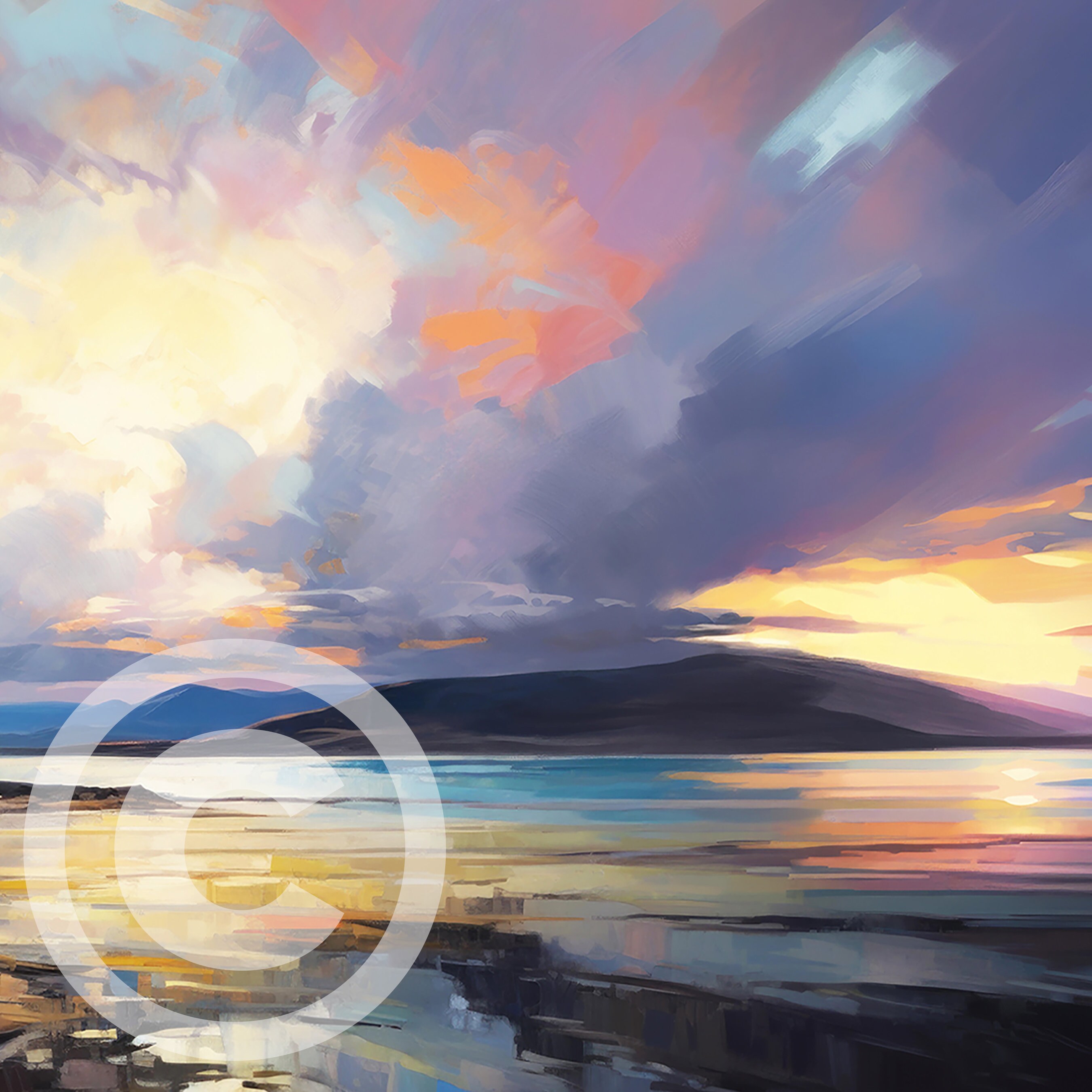 Oil Paintings of Ireland, Donegal Landscape Giclée Print, Art Prints ...
