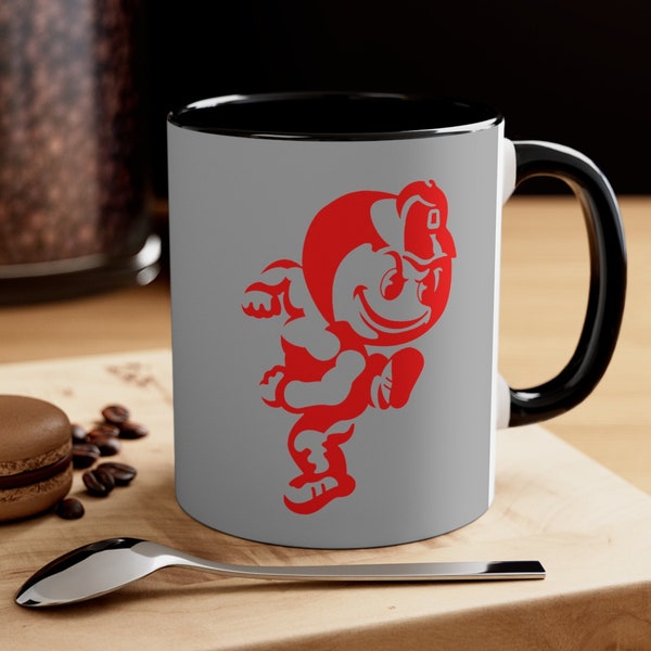 Brutus Buckeye Mug, Ohio State Mug, Buckeye's Mug, OSU Mug, Ohio Mug, Ohio State Fan, Gift for Buckeye's fan, The Ohio State University