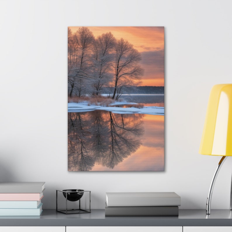 Winter Landscape Canvas Art, Winter Art, Winter Canvas Art, Winter