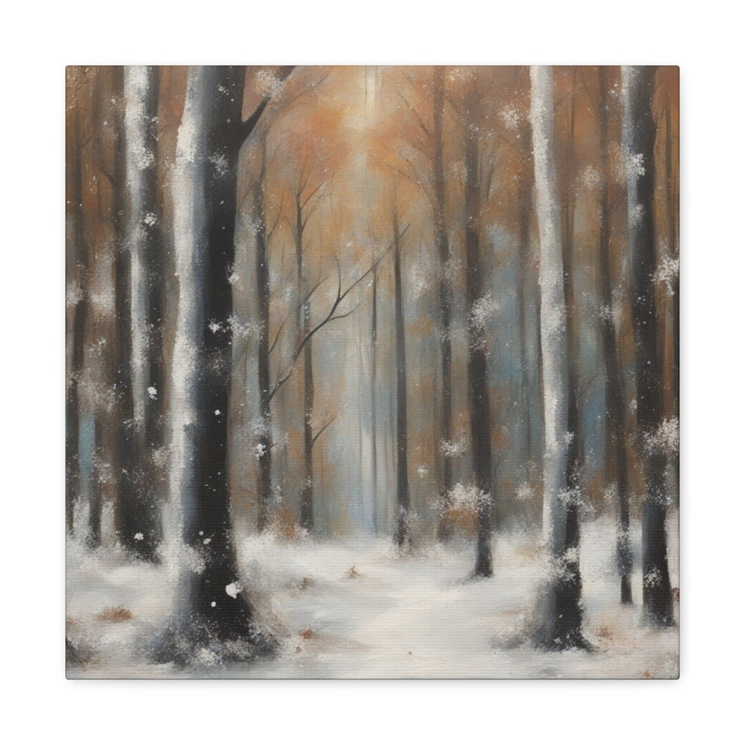 Winter Landscape Canvas Art, Winter Art, Winter Canvas Art, Winter