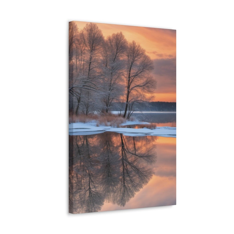 Winter Landscape Canvas Art, Winter Art, Winter Canvas Art, Winter