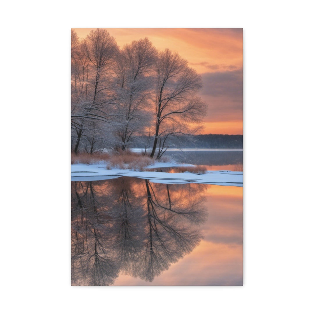 Winter Landscape Canvas Art, Winter Art, Winter Canvas Art, Winter